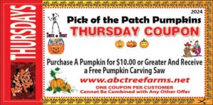 Pick Of The Patch Pumpkins coupon